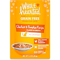 WholeHearted Grain Free Chicken & Pumpkin Recipe Flaked in Broth Wet Cat Food