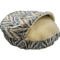 Snoozer Orthopedic Premium Micro Suede Cozy Cave Pet Bed in Tempest Spring