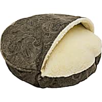 Snoozer Premium Micro Suede Cozy Cave Pet Bed in Laurel Mocha