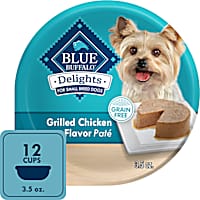 Blue Buffalo Delights Pate Style Grilled Chicken Flavor in Savory Juice Adult Small Breed Wet Dog Food