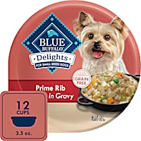 Blue Buffalo Delights Prime Rib Flavor in Gravy Small Breed Natural Wet Dog Food