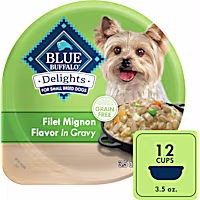 Blue Buffalo Delights Filet Mignon Flavor in Gravy Small Breed Natural Wet Dog Food