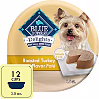Blue Buffalo Delights Roasted Turkey Pate Small Breed Natural Wet Dog Food