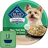 Blue Buffalo Delights NY Strip Flavor in Gravy Small Breed Natural Wet Dog Food