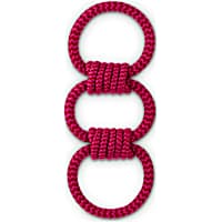 Leaps & Bounds Rope Tug Braided 3 Ring Dog in Assorted Colors