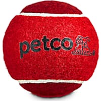 Petco Tennis Ball Dog Toy in Red
