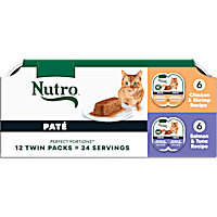 Nutro Perfect Portions Multipack Salmon & Tuna Chicken & Shrimp Recipes Wet Cat Food Pate