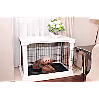 Merry Products Crate with Cover in White