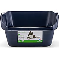 So Phresh Scatter Shield High-Back Litter Box in Navy