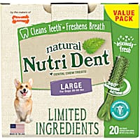 Nylabone Nutri Dent Limited Ingredients Large Fresh Breath Dental Chews