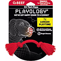 Playology Dri-Tech Rope Dog Toy Beef Scent