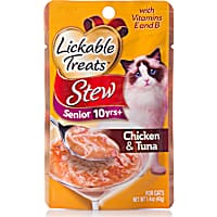 Lickable Treats Stew Chicken & Tuna for Senior Cats 10 years +