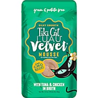 Tiki Cat Luau Velvet Mousse Tuna & Chicken Complete & Balanced Wet Cat Food