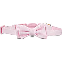Bond & Co. Pink Seersucker Breakaway Bowtie Cat Collar