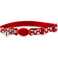 Good2Go Red Shiny Paws Breakaway Cat Collar
