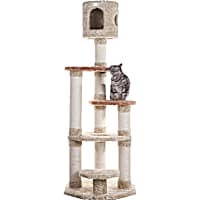 Armarkat Premium Real Wood Cat Tree Model X6606 Khaki