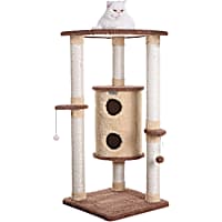 Armarkat Premium Real Wood Cat Tree Model X4401 Goldenrod & Tan