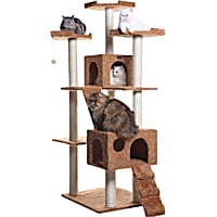 Armarkat Classic Real Wood Cat Tree A7407 Ochre Brown