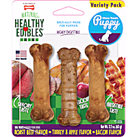 Nylabone Healthy Edibles Chew Treats Puppy Starter Kit