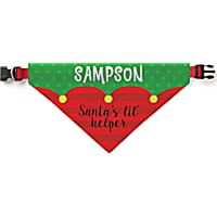 Custom Personalization Solutions Santa'S Lil Helper Personalized Pet Bandana Collar Cover