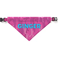 Custom Personalization Solutions Personalized Camo Dog Bandana Collar Cover Pink