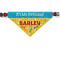 Custom Personalization Solutions It's My Birthday Personalized Pet Bandana Collar Cover