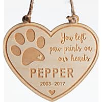 Custom Personalization Solutions Personalized Pet Memorial Wood Ornament