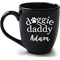 Custom Personalization Solutions Personalized Doggie Daddy Bistro Mug Black