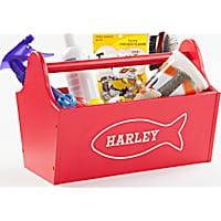 Custom Personalization Solutions Personalized Sweet Cat Storage Caddy Red