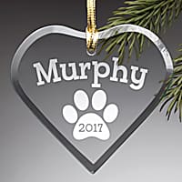 Custom Personalization Solutions Personalized Special Dog Glass Ornament