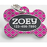 Custom Personalization Solutions Personalized Pet Tag Pink