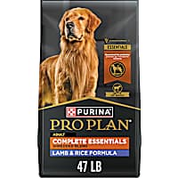 Purina Pro Plan Complete Essentials Shredded Blend Lamb and Rice High Protein Dry Food with Probiotics for Dogs