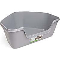 So Phresh High-Back Corner Grey Litter Box