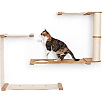 CatastrophiCreations The Cat Mod Dakota Hammocks With Scratching Pole for Cats in Natural