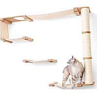 CatastrophiCreations The Cat Mod Climb Track Hammocks With Sisal Pole for Cats in Natural