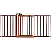 Richell One-Touch Brown Pet Gate II Wide