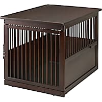 Richell Wooden End Table Pet Crate