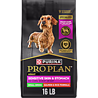 Purina Pro Plan Sensitive Skin & Stomach, Salmon & Rice Formula Small Breed Dry Dog Food