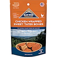 Blue Ridge Naturals Chicken Wrapped Sweet Potato Bone Dog Treats