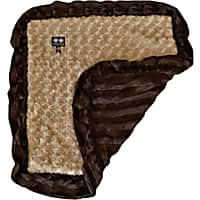 Bessie & Barnie Luxury Ultra Plush Camel Rose Godiva Brown Pet Blanket for Dogs