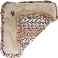Bessie & Barnie Luxury Ultra Plush Aspen Snow Leopard Blondie Pet Blanket for Dogs