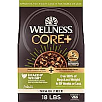 Wellness CORE+ Grain Free High Protein Healthy Weight Turkey & Chicken with Freeze Dried Pieces Recipe Dry Dog Food