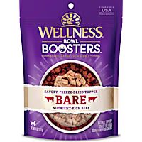 Wellness CORE Natural Bowl Boosters Bare Mixer or Topper Freeze Dried Beef Dry Dog Food