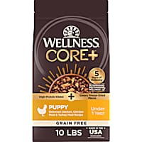 Wellness CORE+ Grain Free High Protein Puppy Turkey & Chicken with Freeze Dried Pieces Recipe Dry Dog Food