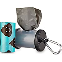 So Phresh Black and Clear Dog Waste Bag Dispenser with Refills