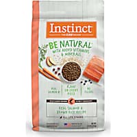 Instinct Be Natural Real Salmon & Brown Rice Recipe Freeze-Dried Raw Coated Dry Dog Food