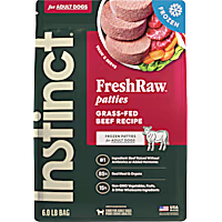 Instinct Frozen Raw Patties Grain Free Real Beef Recipe Dog Food