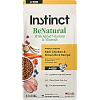 Instinct Be Natural Real Chicken & Brown Rice Recipe Freeze-Dried Raw Coated Dry Dog Food