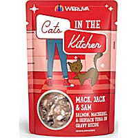 Cats in the Kitchen Originals Mack, Jack and Sam Salmon Tuna in Gravy Recipe Wet Food