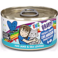 B.F.F. OMG Love Munchkin! Chicken & Pumpkin Dinner in Gravy Wet Cat Food